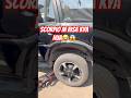 Scorpio m hua puncture 😱😱🥺 #kalaghoda #scorpio #mahindra #shorts #youtubeshorts #dailyvlog