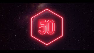 Red neon sota timer 50 seconds (сountdown)