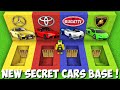 SURVIVE in SECRET SUPERCARS BASE in Minecraft ! VEHICLE HOUSE !