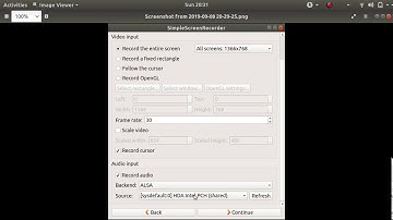Screen Recording along with Audio using simple screen recorder on linux or ubuntu