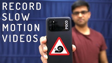 POCO M3: How to Record Slow Motion Videos [Hindi]