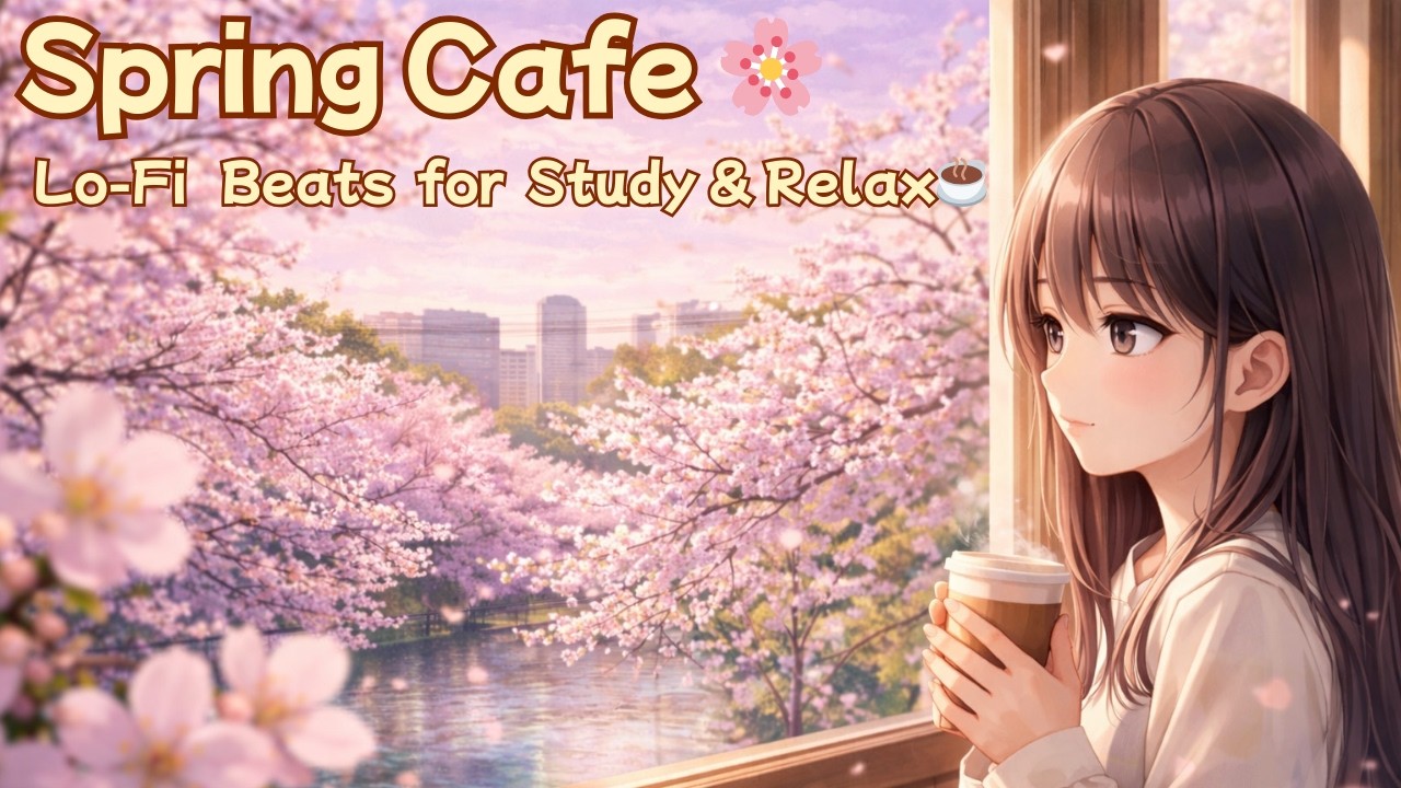 Spring Cafe Happy Lo-Fi Beats for Study & Relax☕️