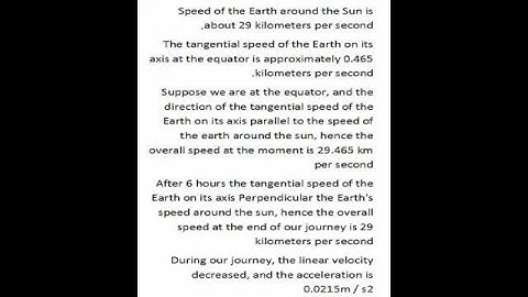 A simple calculation 465[m/s]/{6*60*60second}=0.0215277 video 1