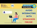 Avoid interacting with strangers online onlinefriendship friendrequest online