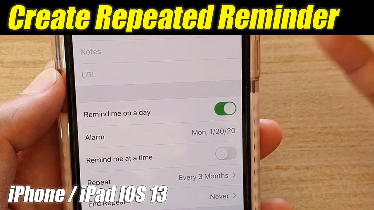 How To Set Reminder For Every 30 Minutes