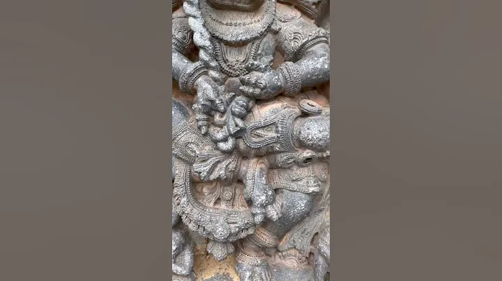 Narasimha sculpture on the wall of Nuggehalli Sri ...
