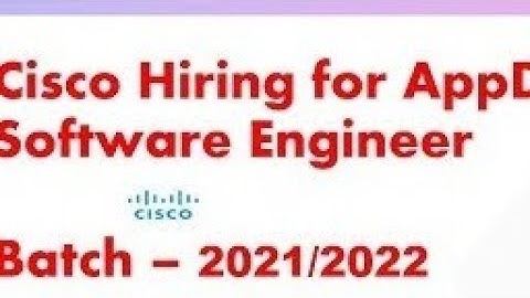 Cisco hiring for AppD software engineer ||Batches-2021&2022 eligible||Placements prep