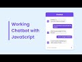 Create working chatbot in html css and javascript  chatbot html css javascript