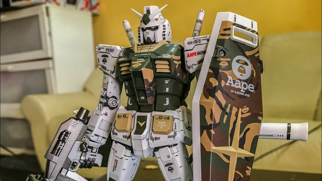 【希少・限定品】AAPE RX-78-2 GUNDUM GRN-CAMO