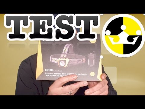 FENIX HP30 TEST " Review Deutsch " Kopflampe