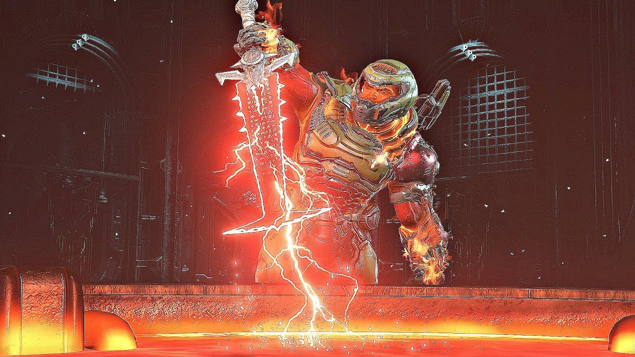 DOOM ETERNAL - Doomguy Wields Crucible Sword (4K 60FPS)