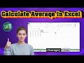 How To Calculate Average In Excel | Step-by-Step Guide (2025)