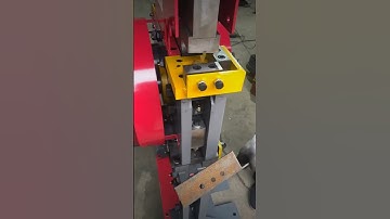 This is a multifunctional punching and shearing machine that supports metal metal processing