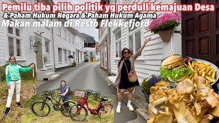 CYCLING TO HARVEST WILD KANTARELL MUSHROOM IN THE SMALL TOWN OF FLEKKEFJORD