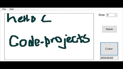 Drawing Application System In c# With Source Code