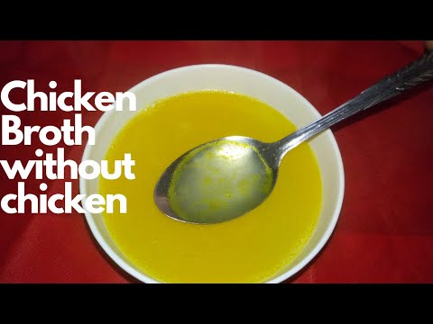 HOW TO MAKE CHICKEN BROTH WITHOUT CHICKEN AT HOME   | CHICKEN BROTH | KITCHEN HACKS