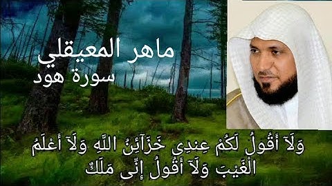 الشيخ ماهر المعيقلي يبدع تلاوة خاشعة جدا سورة هود"ولا أقول لكم عندي خزائن الله"الجزء الثاني
