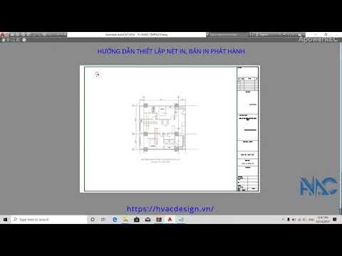 Hướng dẫn thiết lập nét in, bản in phát hành trên Autocad