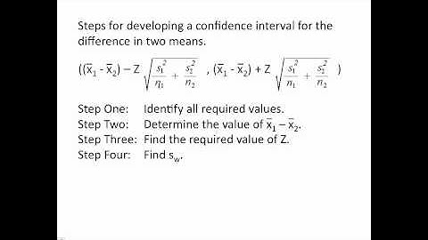 Statistics - 5 - Advanced Confidence Intervals - 2 - Steps to Solving Problems