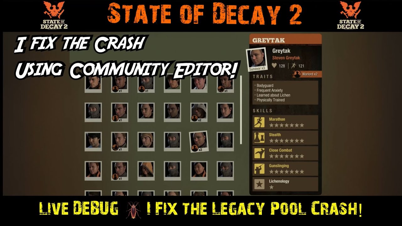 Error starting up community editor : r/StateOfDecay