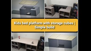 DIY | Twin bed platform with storage|Crawl space | Target Hack | Quick easy build