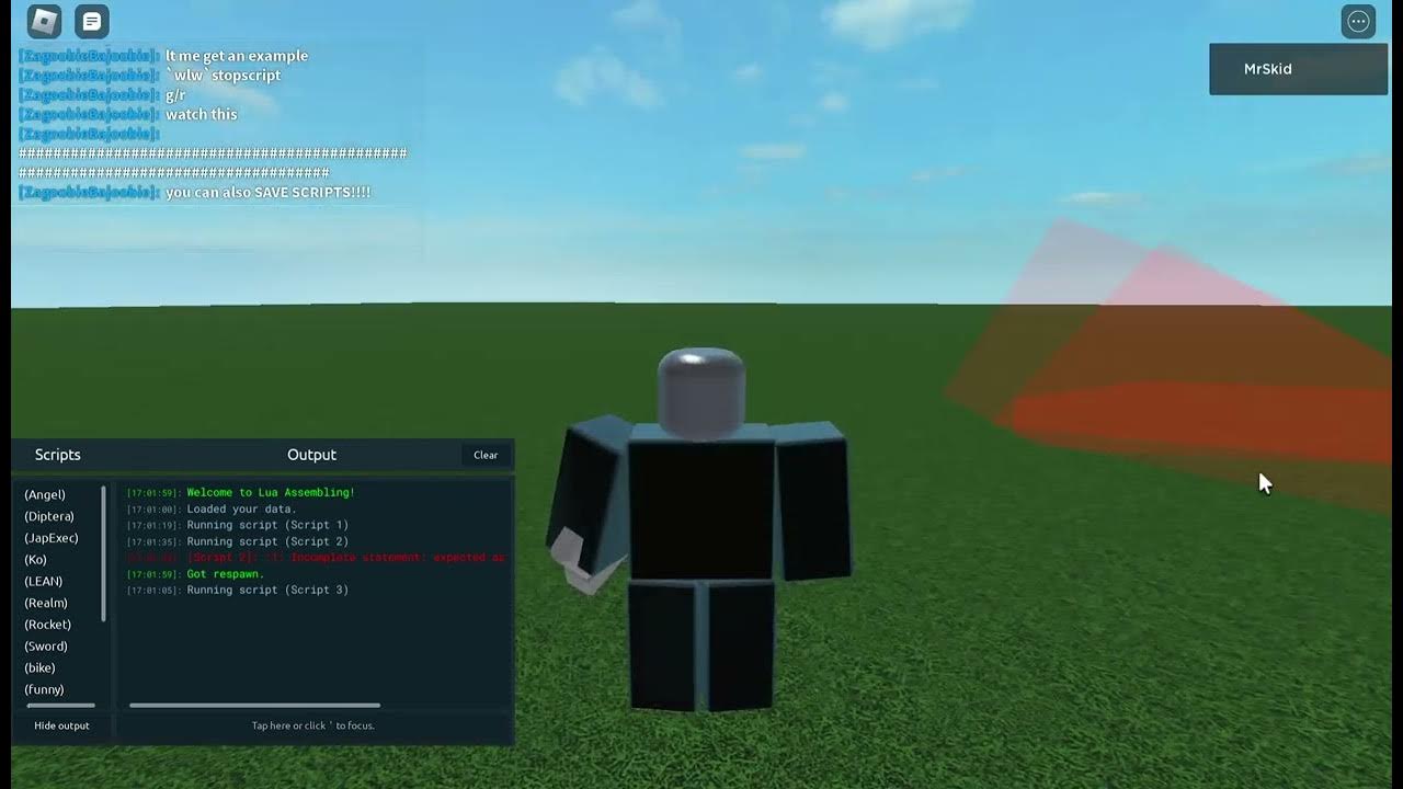 Roblox Script Builder: LUA ASSEMBLING made by MAU - YouTube