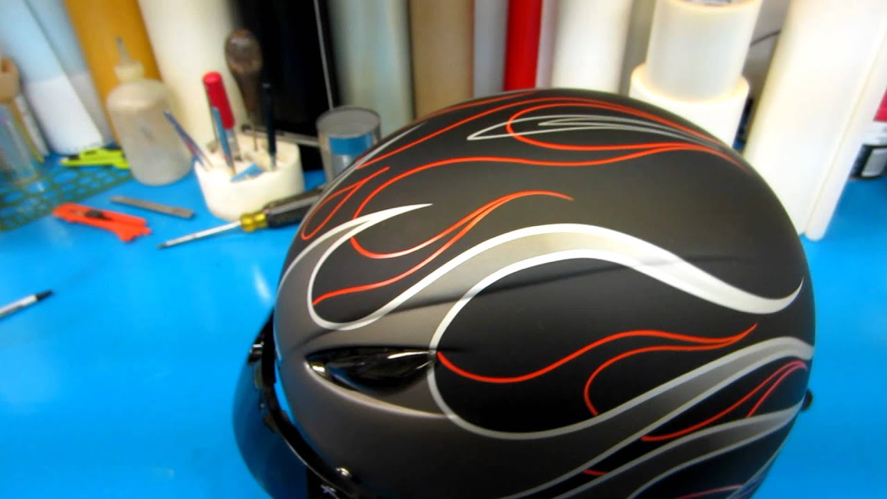 helmet pinstriping YouTube