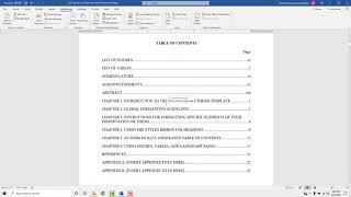 Thesis and Dissertation Formatting Tutorial 1: An Overview of the Preliminary Pages screenshot 3