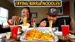 OUR FIRST TIME TRYING BIRRIA NOODLES MUKBANG! + YOUTUBER MARIA'S CANDIES REVIEW!