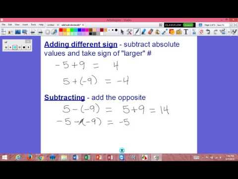 PREAP ONLY: Add/Subtract Decimals