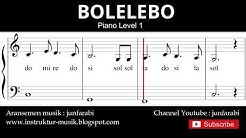 not balok bolelebo - piano level 1 - lagu daerah - solmisasi / doremi  - Durasi: 1:43. 