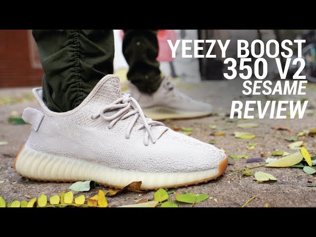 Adidas Yeezy Boost 350 Sesame Review & On Feet - YouTube