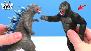 Godzilla vs. Kong with Clay