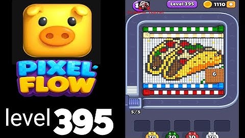 Pixelflow level 395 hard level Guide Walkthrough Solution