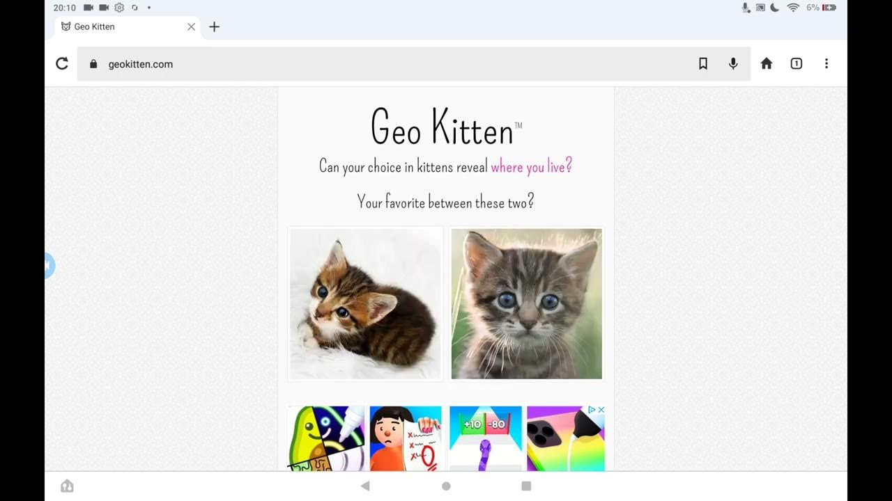 Geo kitten - YouTube