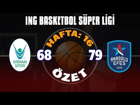 BSL 16. Hafta Özet | OGM Ormanspor 68-79 Anadolu Efes