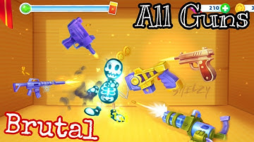 Kick the Buddy: Forever part 2 - All Firearma / Guns (pistol, uzi, machine gun, electric gun, etc)