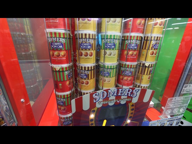 SOMERS GOURMET POPCORN Vending Machine - YouTube