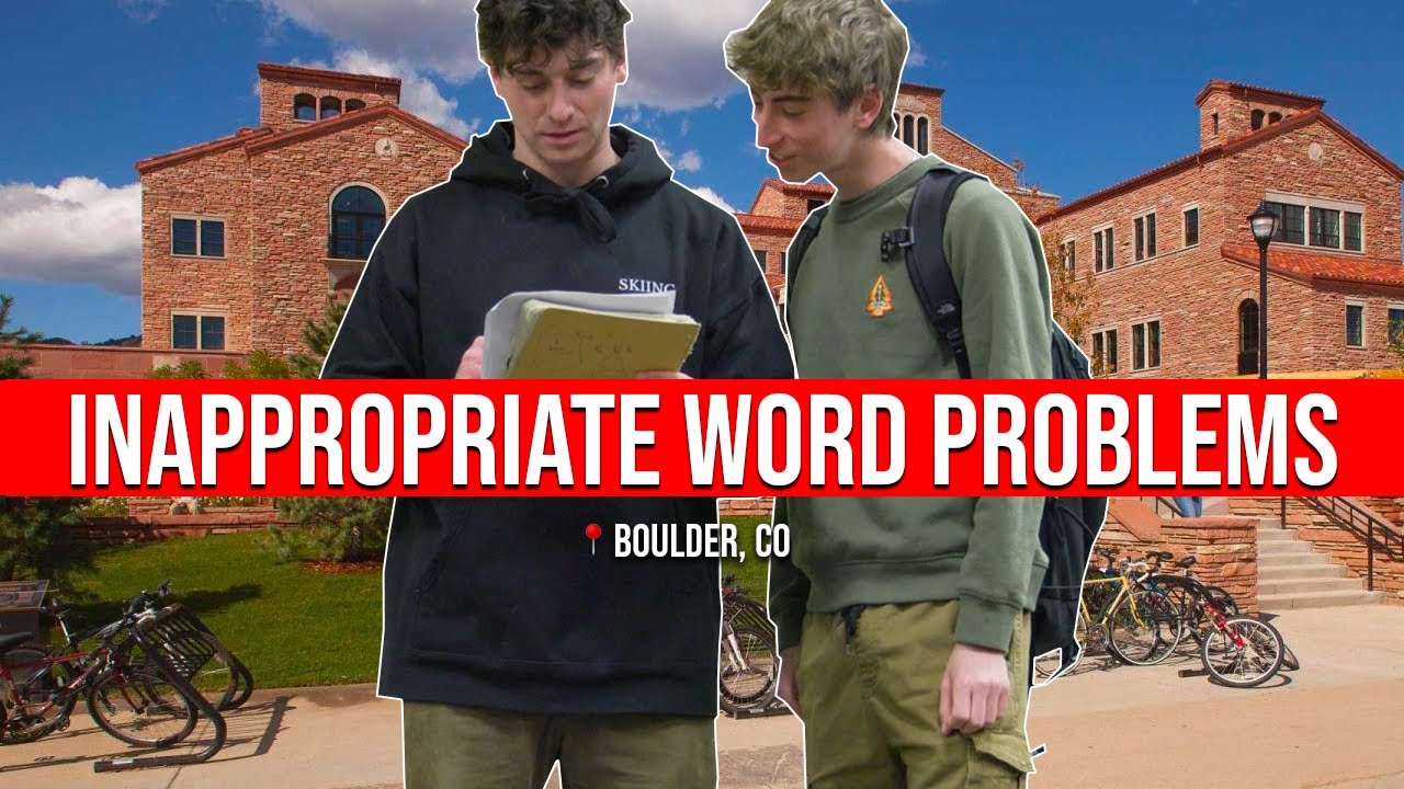 Asking Boulder Students Inappropriate Math Word Problems - YouTube