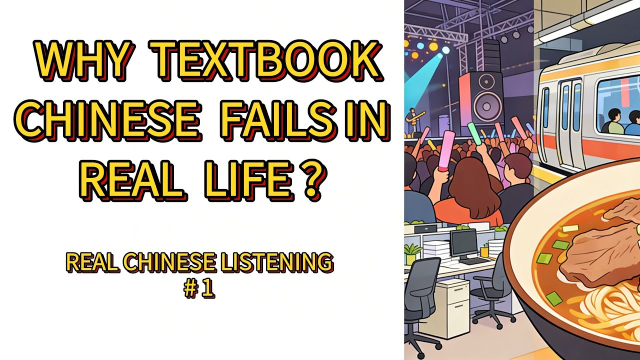 Real Chinese Listening #01｜听懂这段中文，你才真的会中文| Why textbook Chinese fails in real life