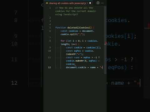 Clearing all cookies with JavaScript