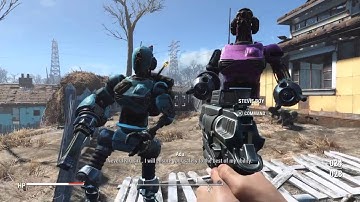 SENTRY BOT LEGS and robots | Fallout 4 Automatron DLC #3