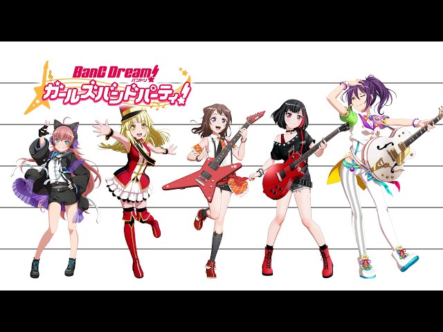 BanG Dream!  Characters Height Comparison 