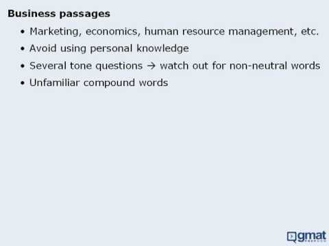 9. GMAT Reading Comprehension - Tips for Each Passage Type - YouTube