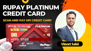 Union bank of India Rupay Platinum Credit Card | International Credit card | UPI credit card