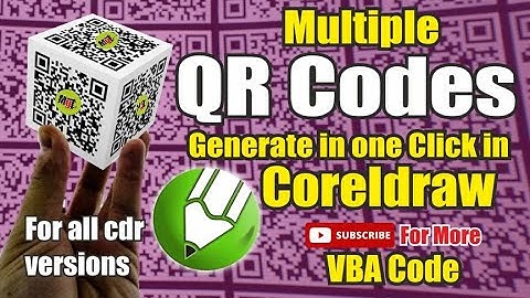 Generate Multiple QR Codes Automatic in CorelDraw || qr code generator || qr code in corel draw
