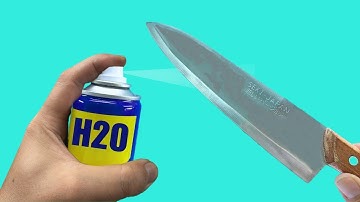 Razor sharp knife in just 30 SECONDS! 3 great methods you should apply
