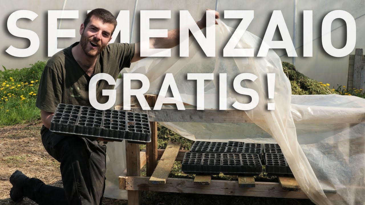 SEMENZAIO FAI DA TE, materiali RICICLATI e letto caldo con COMPOST o LETAME