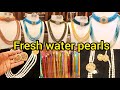 Pure pearls jewelry setsfresh water pearlsnarayana pearls originalexclusive artificial jewelry