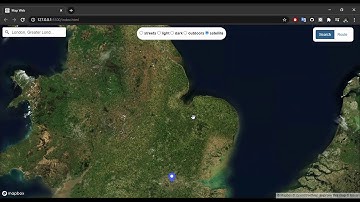 Map using Mapbox in Web Application